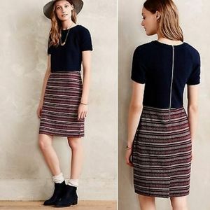 Anthro Greylin Double Time Layered Pencil Dress